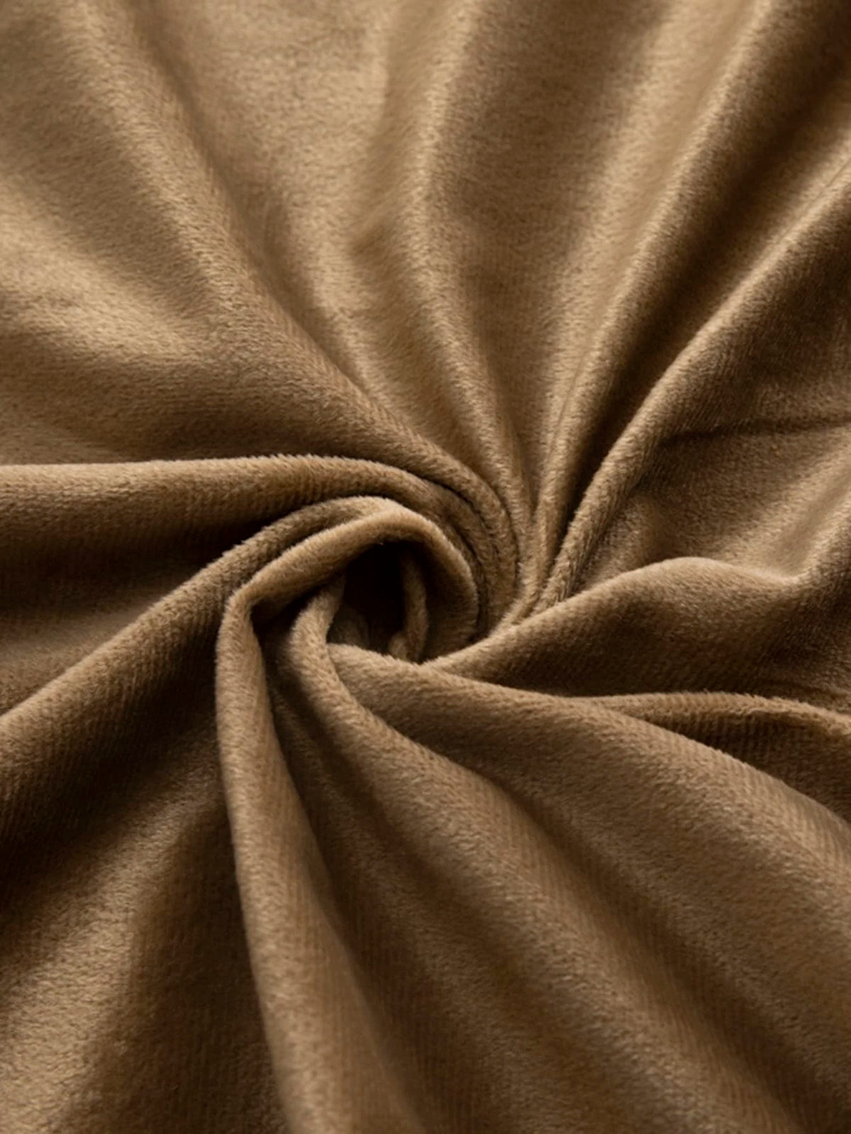 VELVET FITTED BED SHEET – BROWN