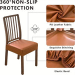 Faux Leather Waterproof Seat Covers - Polish Brown