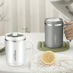 1 PC 500ml Stainless Steel Insulated Cup With Secure Lid