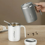 1 PC 500ml Stainless Steel Insulated Cup With Secure Lid