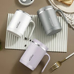 1 PC 500ml Stainless Steel Insulated Cup With Secure Lid