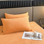 MICROFIBER VELVET BED SHEET – GOLDEN