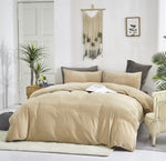 Velvet Duvet Cover Set - Skin White & Light Brown