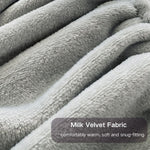 VELVET FITTED BED SHEET – GREY