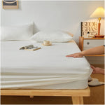 Plain Fitted Bed Sheet - Off White