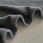 MICROFIBER VELVET BED SHEET – DARK GREY