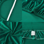 Microfiber Velvet Seat Covers - Dark Green