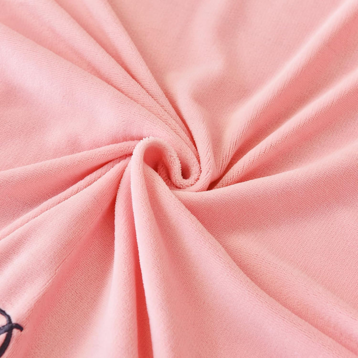 MICROFIBER VELVET BED SHEET – BABY PINK