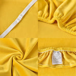 Microfiber Velvet Seat Covers - Yellow