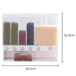 Home Cereals Dispenser Wall Mounted Storage Box