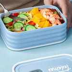 Simple 304 Stainless Steel Multi-layer Lunch Box for Students and Office Workers