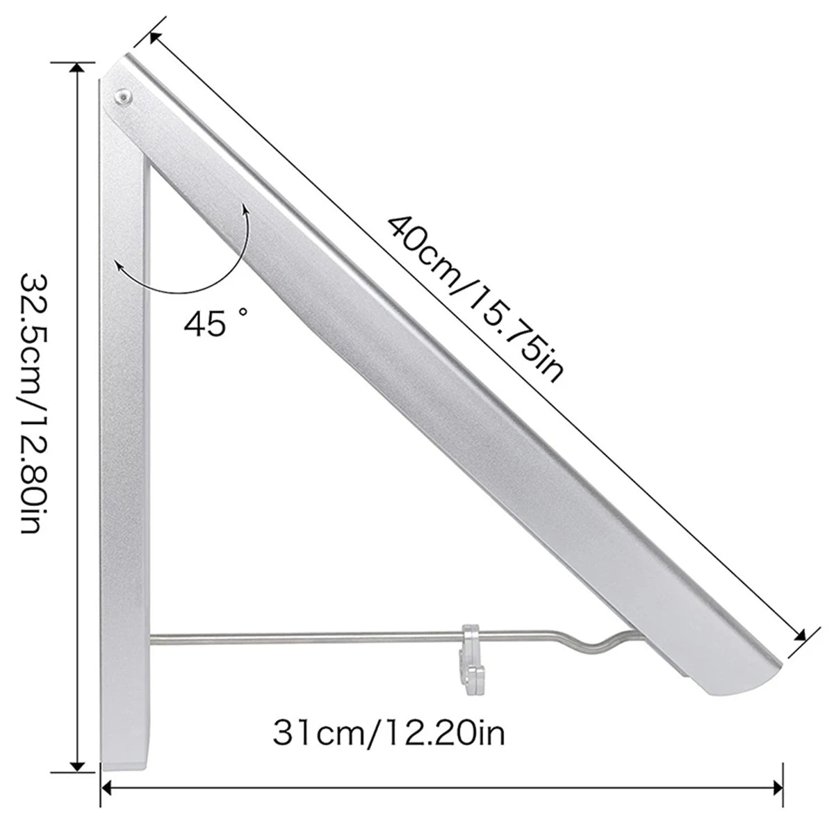 Wall Mounted Retractable Clothes Rack