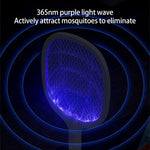 2 In 1 Rechargeable Mosquito Racket Swatter With Lamp