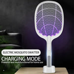 2 In 1 Rechargeable Mosquito Racket Swatter With Lamp