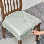 Faux Leather Waterproof Seat Covers - Light Green