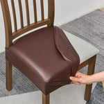 Faux Leather Waterproof Seat Covers - Dark Brown