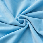 Microfiber Velvet Chair Cover - Sky Blue