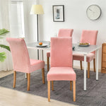 Microfiber Velvet Chair Cover - Rose Pink