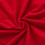 Microfiber Velvet Chair Cover - Red