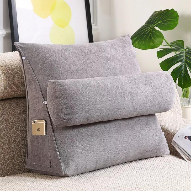 Back Rest Lumber Cushion - Grey