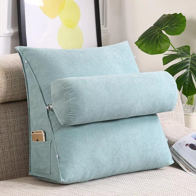 Back Rest Lumber Cushion - Aqua Green