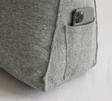 Cotton Linen Triangular Back Rest Wedge Pillow